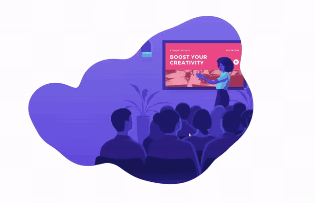 Gallery using metaballs